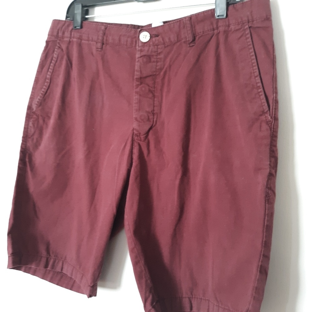 H&M Mens Maroon Shorts 34